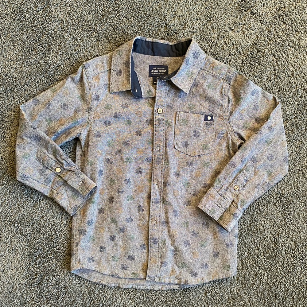 🐝Lucky Brand (4T) Blue Button Down🐝